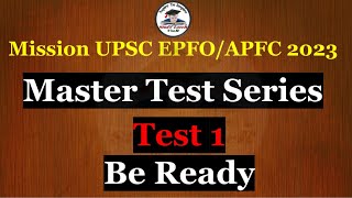 UPSC EPFO APFC Test Series  Best Test Series for UPSC EPFO  UPSC EPFO APFC Exam Date  UPSC 2023 [upl. by Bergren]