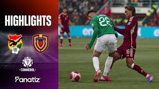 Bolivia 40 Venezuela  Extended Game Highlights  World Cup Qualifiers 2026 [upl. by Airamalegna]