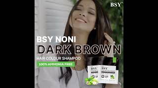 Refresh your look with a touch of dark brown color for your hair using BSY NONI Hair Color Shampoo [upl. by Eiclud]