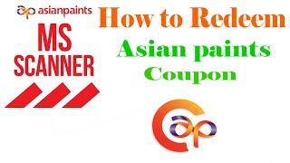 ASIAN PAINTS COLOUR WORLD HOW TO REDEEM COUPON [upl. by Aleuqahs]