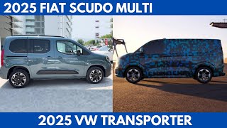 2025 Fiat Scudo Multi Vs 2025 Volkswagen Transporter are both versatile vans Comparison [upl. by Michaeu]