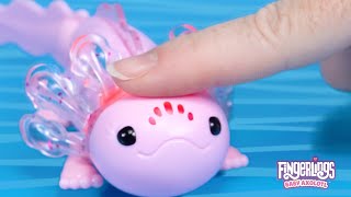 Fingerlings Baby Axolotl  How to Play in amp out of the water [upl. by Ardnajela]