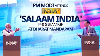 PM Modi Interview with Rajat Sharma  Salaam India  India TV Aap Ki Adalat  PM Modi Live [upl. by Inajar]