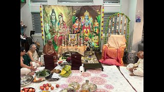 Rudrabhishekam amp Satyanarayana Pooja by Dr Madhuri and Madhu Babu Seattle USA on 10th Nov 24 [upl. by Anauqaj359]