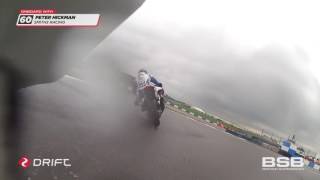 2017 MCE BSB onboard action Donington Park free practice three [upl. by Brodeur]