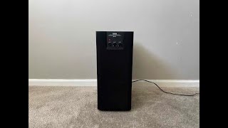 Yamaha YSTSW60 Home Theater Powered Active Subwoofer [upl. by Fanchie]