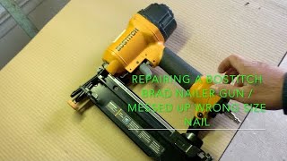 Repairing a bostitch brad nailer gun [upl. by Fanni]