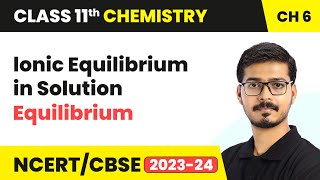 lonic Equilibrium in Solution  Equilibrium  Class 11 Chemistry Chapter 6  NCERTCBSE [upl. by Giff]