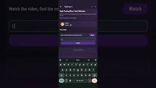 TapSwap  High Paying Micro Task Websites  Video Code [upl. by Aveline]