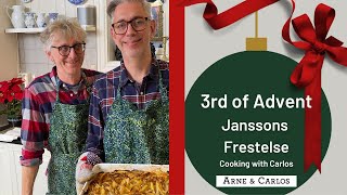 Traditional Swedish Cooking Making Janssons Frestelse for Third Sunday of Advent with ARNE amp CARLOS [upl. by Shela]