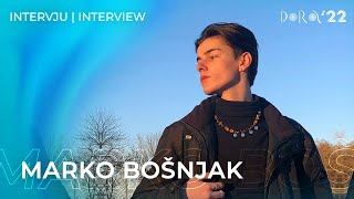 Dora 2022  Marko Bošnjak  Intervju [upl. by Jeremias]