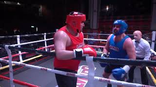 Ultimate White Collar Boxing Liverpool Brad Fosterredv Chris Pay Blue220624 LiverpoolOlympia [upl. by Aleakcim]