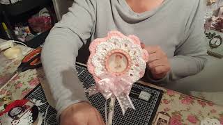 Tuto rosace napperons [upl. by Sitnalta]