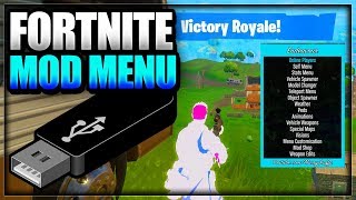 Fortnite Battle Royale USB Mod menu on PC Xbox one amp PS4  WORKING Fortnite Mod Menu TrollingHacks [upl. by Yug254]