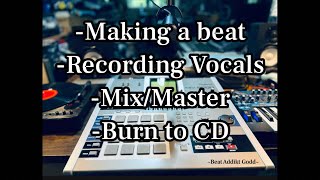 MV8000 making a beatrecord vocalsmixmaster and burn to CD [upl. by Lennon]