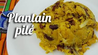 Recette Plantain pilé Cameroun [upl. by Jerrilee301]