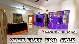 3 BHK FLAT FOR SALE IN HYDERABAD  MATRUSRI NAGAR MIYAPUR CODEP332  FURINSHED GHMC [upl. by Yelats]