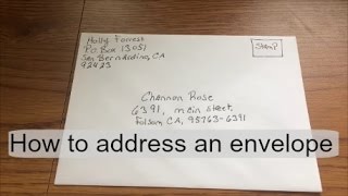 How to address\ fill out an envelope [upl. by Alywt452]