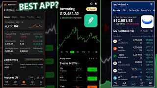 Best investing apps 2024  Webull vs Robinhood vs MooMoo [upl. by Inalawi]