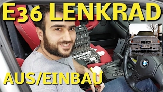 E36 Lenkrad austauschen BMW wechseln airbag einbauen ausbauen e46 e39 e38 e34 steering wheel change [upl. by Iclek]