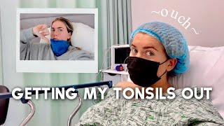 MY TONSILLECTOMY EXPERIENCE VLOG  Surgery amp Recovery [upl. by Roux]