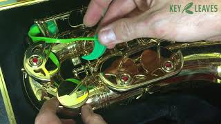 Selmer Solist® Alto Sax  Using Key Leaves products to stop sticky sax key pads [upl. by Wettam]