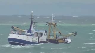 Brixham Trawlers Crossing Torbay October 6th 2016 [upl. by Yetak712]