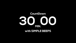 30 Minute Countdown Timer Challenge  Can You Beat The Clock [upl. by Giverin]