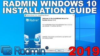 How to Install Radmin Server and Viewer and How to Connect 2019 Guide [upl. by Euqinor880]