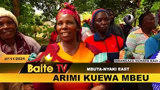 Issuance of certified maize seeds to farmers at Mbuta full gospel church in Nyaki East ward [upl. by Annovoj]