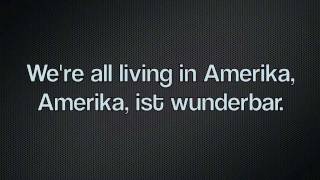 Rammstein  Amerika lyrics in Deutsch HD [upl. by Ridinger]