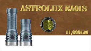 Astrolux EA01S flashlight review beam shots [upl. by Animsaj656]