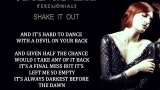 Florence  the Machine  Shake It Out Lyrics [upl. by Aliet]