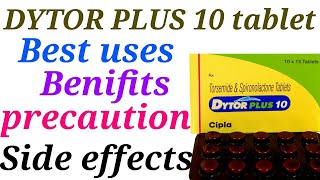 Dytor plus 10 tablet best uses benifits precaution and side effects in hindi [upl. by Emelin]