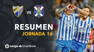 Resumen de Málaga CF vs CD Tenerife 10 [upl. by Nevin]