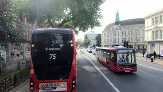 London BUS Ride 🇬🇧 Route 185  LEWISHAM to VICTORIA via Catford Forest Hill Dulwich Vauxhall 🚌 [upl. by Airolg]