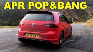 MK7 Golf R APR Stage 2 Pop amp Bang TuneRemap Sound [upl. by Claudell]