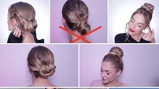 4 QUICK amp EASY HAIR IDEAS FOR GREASY HAIR [upl. by Nitsua659]