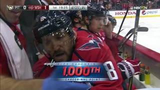 Gotta See It Ovechkin scores 35 seconds into game for 1000th NHL point [upl. by Stover]