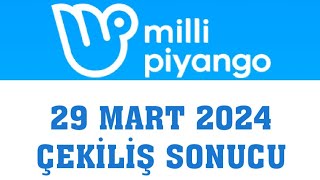 Milli Piyango Çekiliş Sonuçları 29 Mart 2024 [upl. by Lek576]