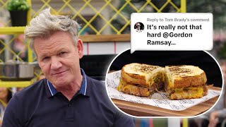 Gordon Ramsay Makes a Grilled Cheese Sandwich WILL IT MELT [upl. by Noseimaj]