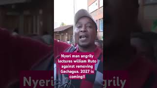 Nyeri man lectures Ruto kenyapolitics williamruto railaodinga politicalanalysis [upl. by Mickie]