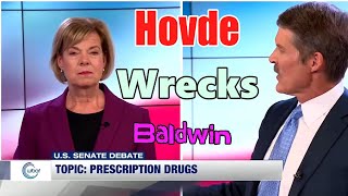 Eric Hovde Destroys Tammy Baldwin in Wisconsin Senate debate [upl. by Eniluqaj]