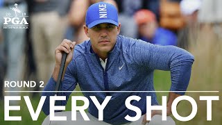 Brooks Koepka  Every Shot from His 2ndRound 65 at the 2019 PGA Championship [upl. by Einohtna]