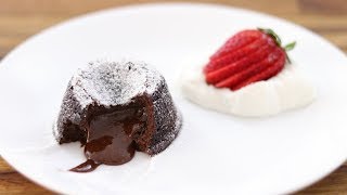 Chocolate Lava Cake Recipe  How to Make Molten Chocolate Lava Cake [upl. by Ihel543]