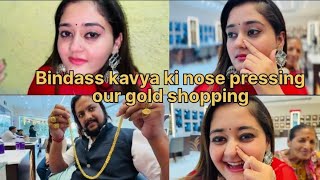 finally kavya ki nose pressingampgold shopping 😱part2bindasskavyashortvideogold [upl. by Soluk]