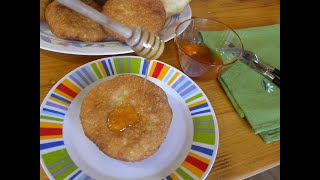 Tiganopsomo Greek Fried Filled Bread [upl. by Erine]