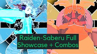 RaidenSaberuGold Full Showcase  Combos [upl. by Collete]