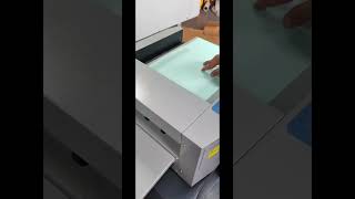 压痕机indenting machine book cover indentationbooktube printing postpress finishing [upl. by Nuawad]