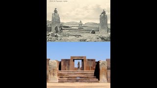 Photos of Tiwanaku  Before and After Reconstruction in the 1960s [upl. by Attenra]